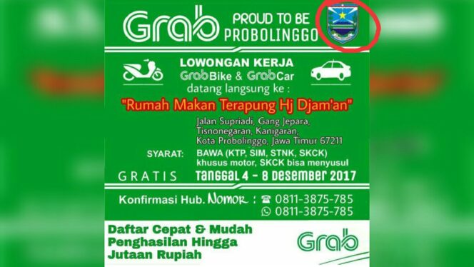 
					Lambang Dicatut Grab Untuk Promo, Pemkab Probolinggo Berang