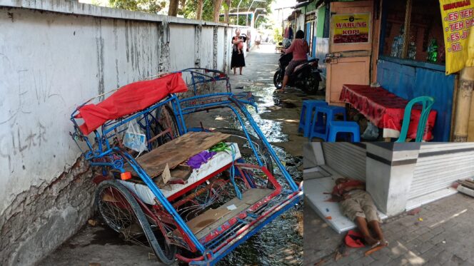 
					Diseruduk Fuso, Tukang Becak Kritis