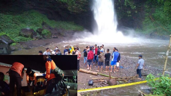 
					Wisatawan Tenggelam Di Air Terjun Jaran Goyang, Sudah Dievakuasi