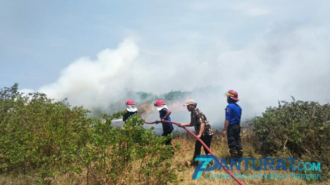 
					Lagi, Lahan Gambut di Kota Pasuruan Terbakar