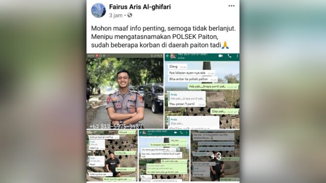 
					Polsek Paiton Dicatut Penipu, Korban Setor Pulsa