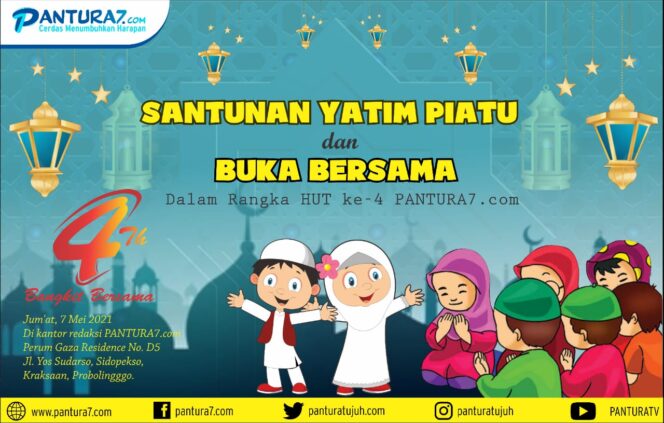 
					Besok, PANTURA7.com Santuni dan Buka Bersama Yatim Piatu