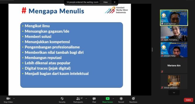 
					Bingung Menulis Artikel Ilmiah di Media Massa? ini Strateginya ala Ketua AMSI Jatim