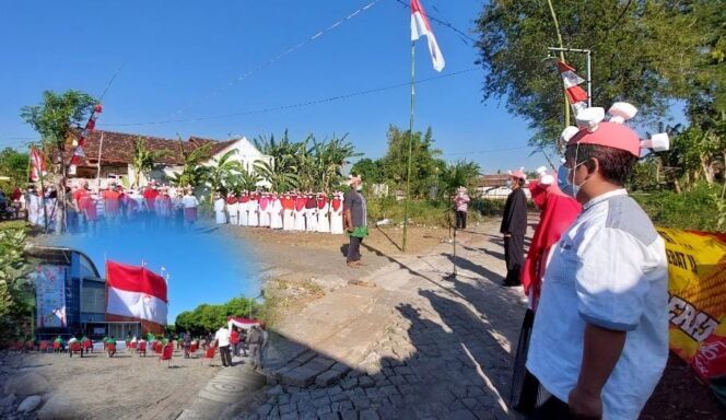 
					Semarak Peringatan HUT RI di Kota Probolinggo, Topi Korona Hingga Pengibaran Bendera Raksasa