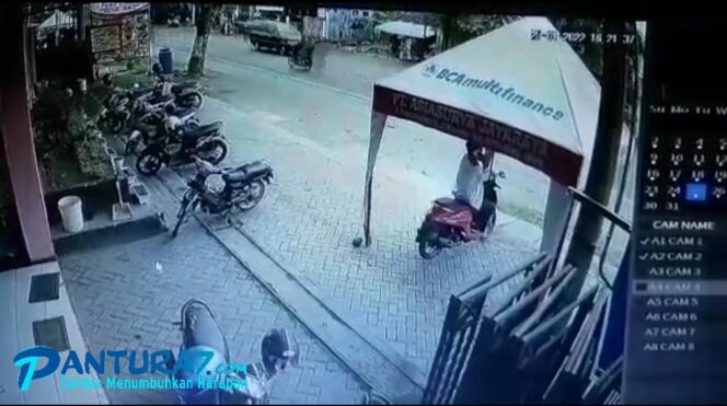 
					Duh! Sales Motor Bawa Kabur Motor, Terekam CCTV