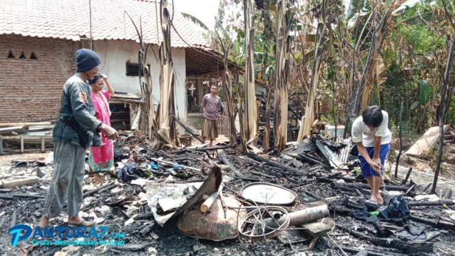 
					Rumah Lansia di Kraksaan Dilalap si Jago Merah, Perabotan hingga Uang Sarwah Ludes