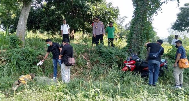 
					TEMU MAYAT: Lokasi penemuan jenazah di Desa Sebandung, Kec. Sukorejo, Kab. Pasuruan. (foto: Moh. Rois)