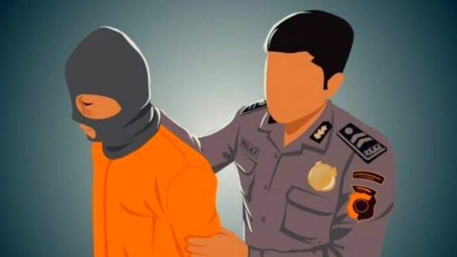 
					Ilustrasi tersangka penipuan modus gendam ditangkap polisi. 