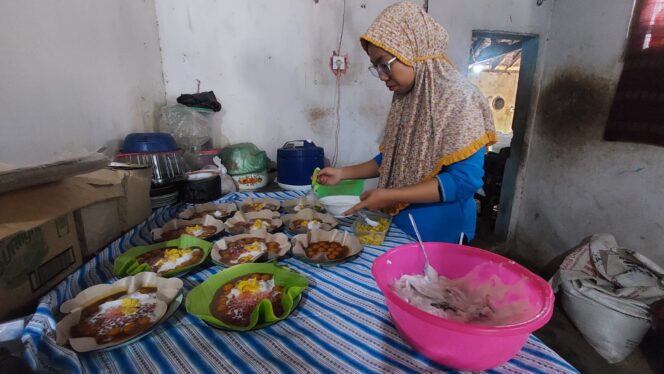 
					Proses pembuatan bubur sumsum.