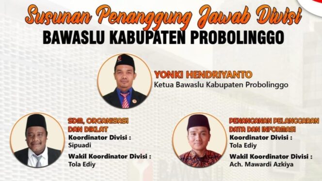 
					Pleno Komisioner, Yonki Terpilih Pimpin Bawaslu Kabupaten Probolinggo