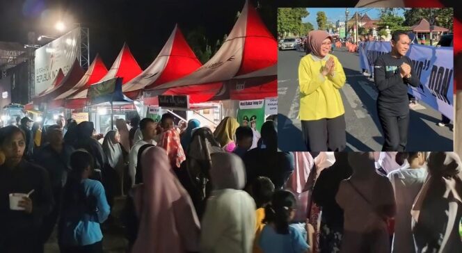 
					BERKAH UMKM: Car Free Night, yang digelar di Alun-alun Lumajang, Sabtu malam (23/09/23), jadi ajang pamitan Bupati dan Wabup Lumajang. (foto: Asmadi)