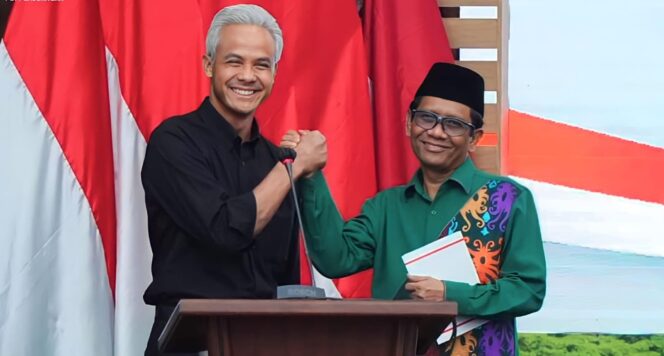 
					DUET: Ganjar Pranowo dan Mahfud MD usai ditetapkan sebagai pasangan Bacapres - Bacawapres untuk Pilpres 2024. (foto: IG pdiperjuagan)