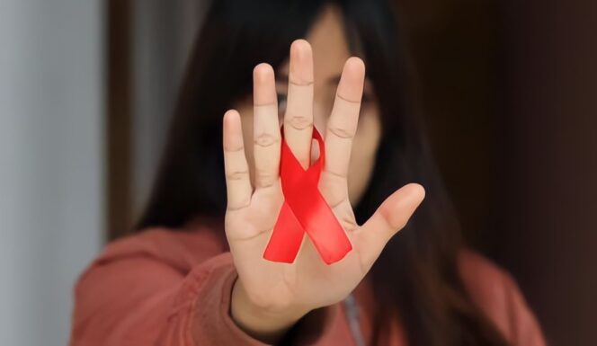 
					Ilustrasi penyakit Human Immunodeficiency Virus (HIV) Acquired Immunodeficiency Syndrome (AIDS). 