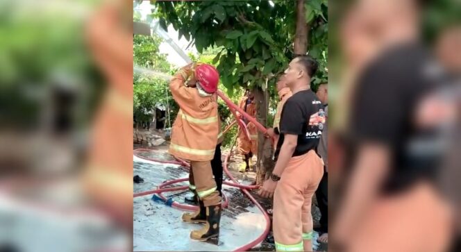 
					Korsleting Mesin Cuci, Rumah di Kraksaan Hangus Terbakar