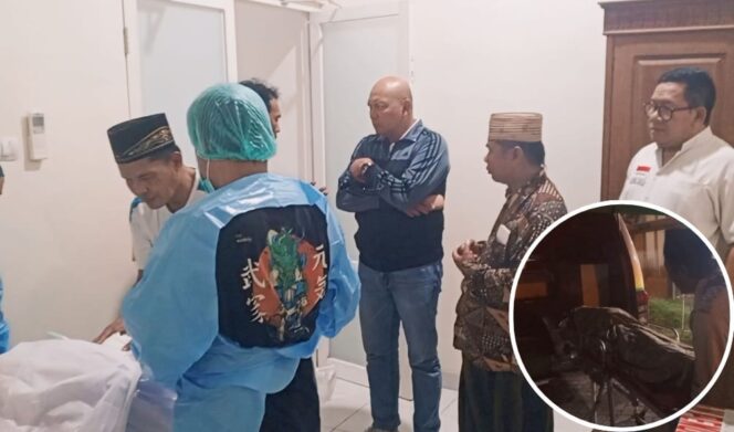 
					TEWAS: Jasad korban saat berada di kamar jenazah sebelum dibawa ke rumah duka. (foto: Moh. Rois)