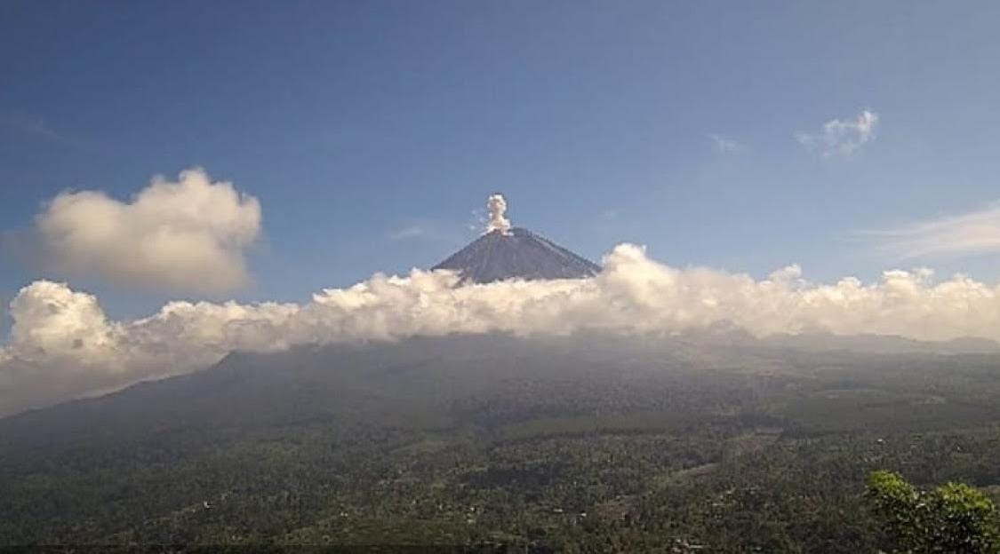 Kembali Erupsi, Gunung Semeru Lontarkan Material Vulkanik Setinggi 800 ...