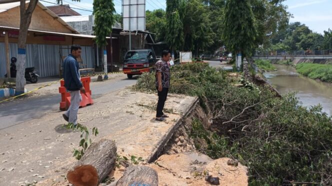 
					DIPERBAIKI: TPT Kali Kertosono di Kabupaten Probolinggo yang ambrol kini sedang dalam perbaikan. (foto: dok).