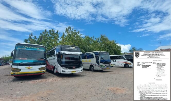 
					ANTISIPASI KECELAKAAN BUS: Surat Edaran dikeluarkan oleh Pemkot Probolinggo pada 16 Mei 2024 yang mengatur tentang operasional bus pariwisata. (foto: Hafiz Rozani).