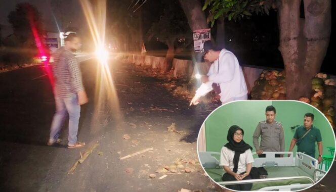 
					BEGAL: Pembegalan terjadi di Jl. Profesor HAMKA, Kelurahan Kareng Lor, Kec. Kedopok, Kota Probolinggo. Insert: Korban menjalani perawatan medis di RSUD Ar-Rozy. (foto: Hafiz Rozani).