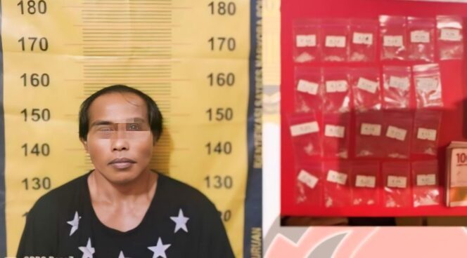 
					BISNIS HARAM: Tersangka  pengedar narkoba jenis sabu-sabu yang ditangkap Satreskoba Polres Pasuruan. (foto: Moh. Rois).