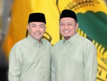 DIDUKUNG GOLKAR: Bakal pasangan calon Bupati - Wakil Bupati Probolinggo, Gus Haris - Ra Fahmi. (kreator: Ifen. MH).