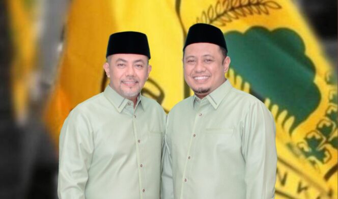 
					DIDUKUNG GOLKAR: Bakal pasangan calon Bupati - Wakil Bupati Probolinggo, Gus Haris - Ra Fahmi. (kreator: Ifen. MH).