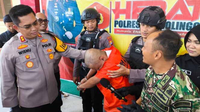 
					GADUNGAN: Hosnadi Aditya (35), warga Desa Blimbing, Kecamatan Pakuniran, Kabupaten Probolinggo, dikeler anggota Polres Probolinggo. (foto: Ali Ya'lu).