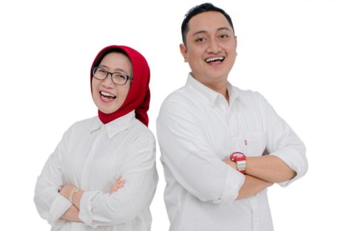 
					DUET: Pasangan Bakal Calon Kepala Daerah (Bacakada) Kabupaten Lumajang Periode 2024-2029, Indah Amperawati dan Yudha Adji Khusuma. (foto: Asmadi). 