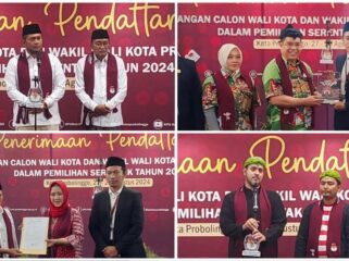 EMPAT PASLON: Pilkada Kota Probolinggo bakal diikuti 4 paslon. Masing-masing (searah jarum jam) Aminuddin - Ina Bukhari, Fernanda Zulkarnain - Abdullah Zabut, Hadi Zainal Abidin - Zainal Arifin dan Sri Setyo Pertiwi - Moh. Rachman. (foto: Hafiz Rozani).
