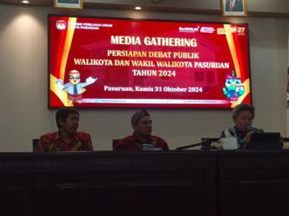 Media Gathering Persiapan Debat Publik Calon Walikota dan Wakil Walikota Pasuruan.