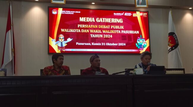 Media Gathering Persiapan Debat Publik Calon Walikota dan Wakil Walikota Pasuruan.