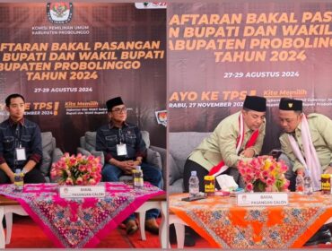 Pasangan Calon Bupati Probolinggo, nomor urut 1 Zulmi Rasit dan nomor urut 2 Gus Haris - Ra Fahmi. (foto: dok)