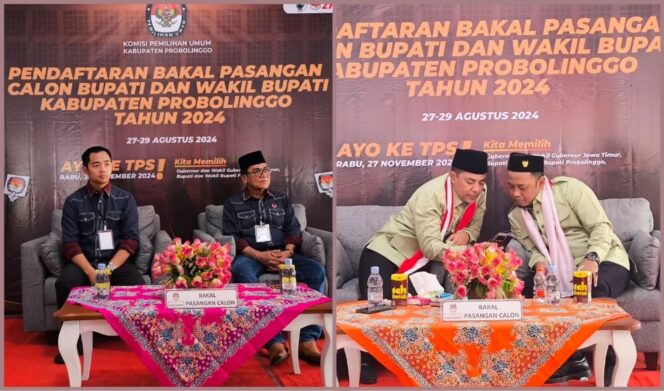 
					Pasangan Calon Bupati Probolinggo, nomor urut 1 Zulmi Rasit dan nomor urut 2 Gus Haris - Ra Fahmi. (foto: dok)