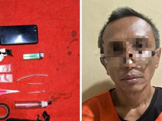 RESIDIVIS: Residivis narkotika asal Madura, RA, ditangkap polisi di JLS Probolinggo. (foto: Bag. Humas Polres Probolinggo).
