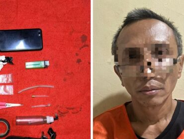 RESIDIVIS: Residivis narkotika asal Madura, RA, ditangkap polisi di JLS Probolinggo. (foto: Bag. Humas Polres Probolinggo).
