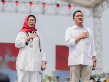 MENANG: Paslon nomor urut 02, Indah Amperawati - Yudha Adji Kusuma menangi Pilkada Lumajang 2024. (foto: IG masyudhaadji).
