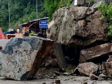 Lokasi tanah longsor di jalur Piket Nol, tepatnya di KM 58.