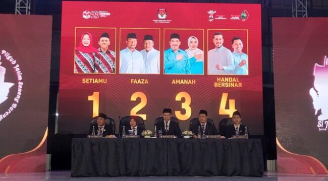 DIGUGAT: KPU Kota Probolinggo saat penetapan nomor urut Pilkada, November 2024 lalu. (foto: dok).