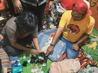 Penangkapan tersangka beserta barang bukti 