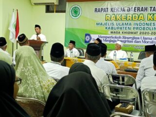 RAKERDA: Suasana pelaksanaa Rakerda V MUI Kabupaten Probolinggo. (foto: Ali Ya'lu).
