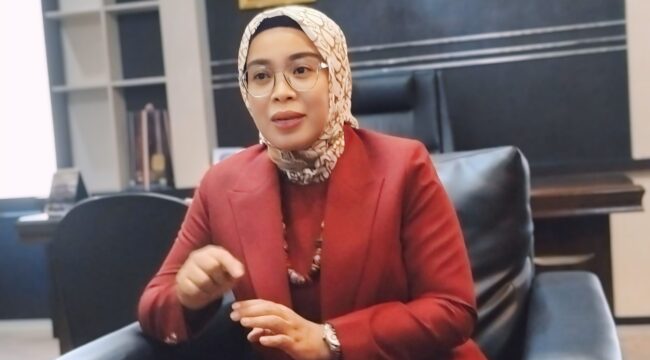 Ketua DPRD Lumajang Oktafiani saat ditemui diruang kerjanya.