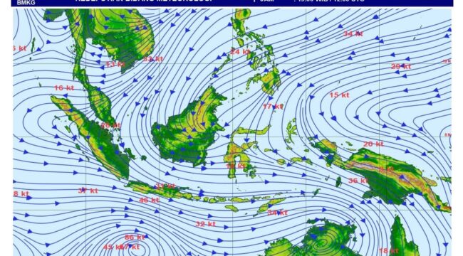 Gradien 3000 feet (Sumber : BMKG)
