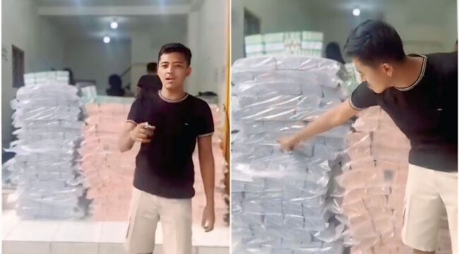 Tangkapan layar video viral.