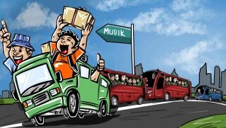 Ilustrasi mudik gratis